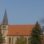 Außenansicht der Katholischen Kirche in Zappendorf (Salzatal)