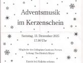 Adventsmusik im Kerzenschein