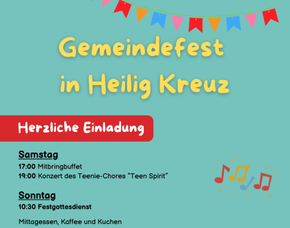 Einladung zum Gemeindefest in Heilig Kreuz