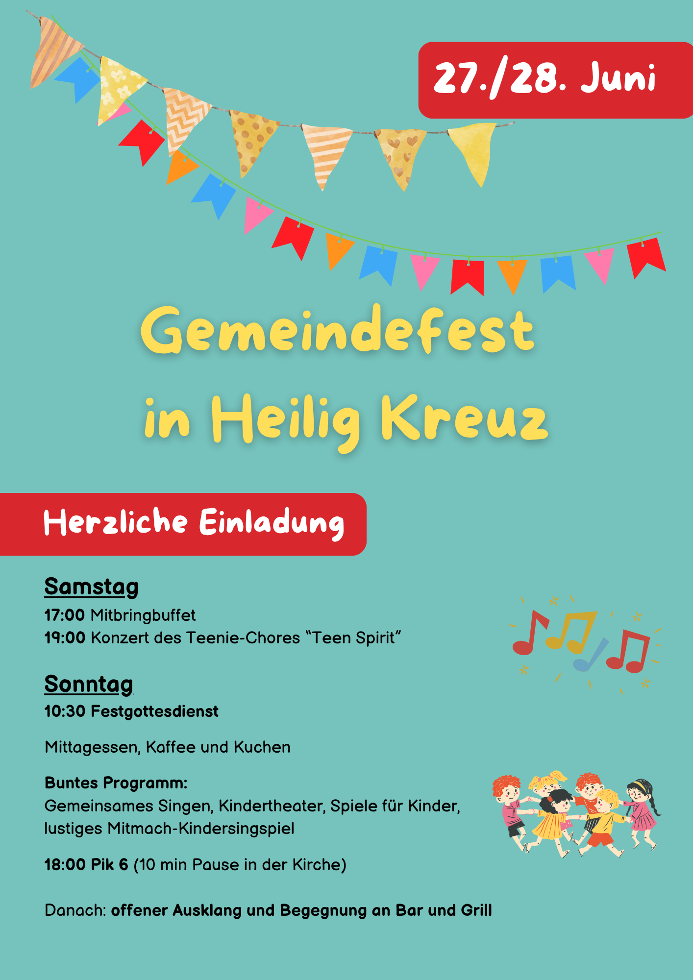 Einladung zum Gemeindefest in Heilig Kreuz